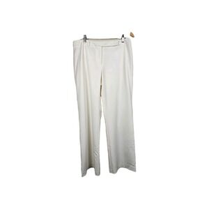Ellen Tracy Women's Betty Wide Leg Dress Pants Size 8 | Ivory White | Stretch...